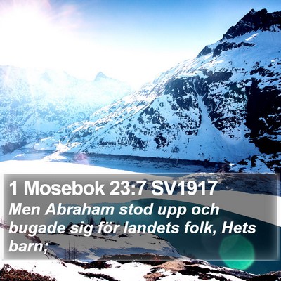 1 Mosebok 23:7 SV1917 Bible Verse Image