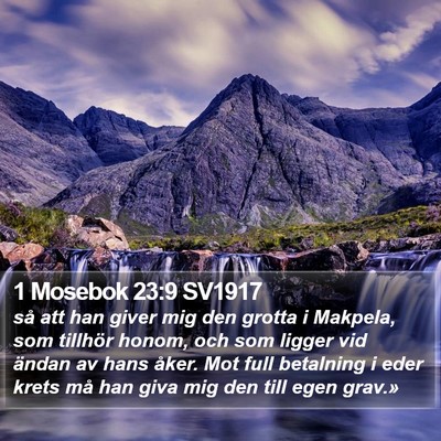 1 Mosebok 23:9 SV1917 Bible Verse Image