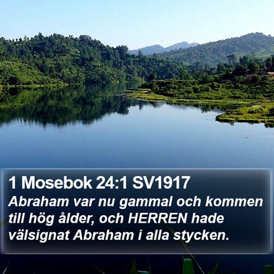 1 Mosebok 24:1 SV1917 Bible Verse Image