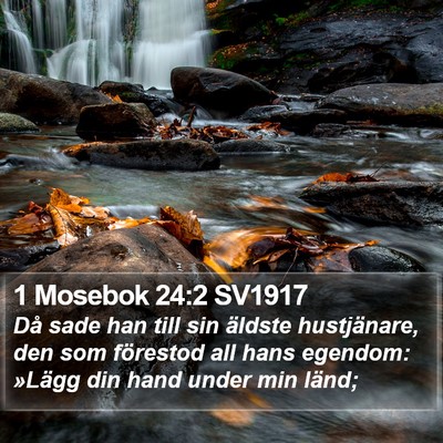 1 Mosebok 24:2 SV1917 Bible Verse Image