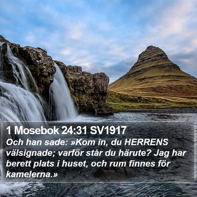1 Mosebok 24:31 SV1917 Bible Verse Image
