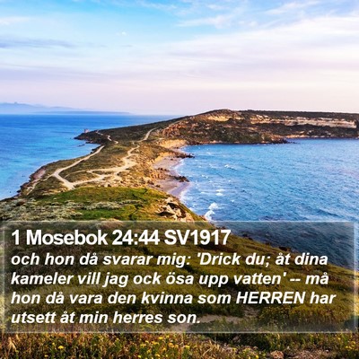 1 Mosebok 24:44 SV1917 Bible Verse Image