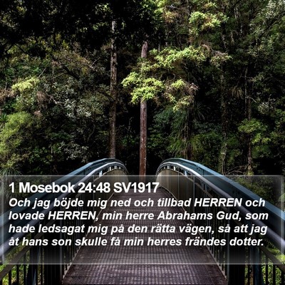 1 Mosebok 24:48 SV1917 Bible Verse Image