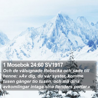 1 Mosebok 24:60 SV1917 Bible Verse Image