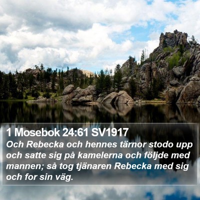 1 Mosebok 24:61 SV1917 Bible Verse Image
