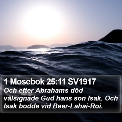 1 Mosebok 25:11 SV1917 Bible Verse Image