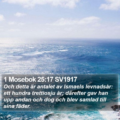 1 Mosebok 25:17 SV1917 Bible Verse Image