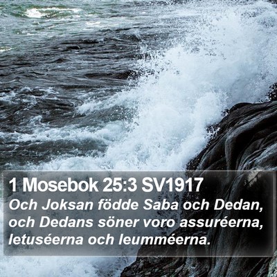1 Mosebok 25:3 SV1917 Bible Verse Image