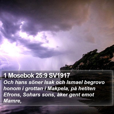 1 Mosebok 25:9 SV1917 Bible Verse Image