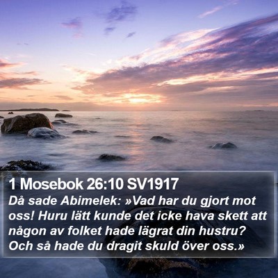 1 Mosebok 26:10 SV1917 Bible Verse Image