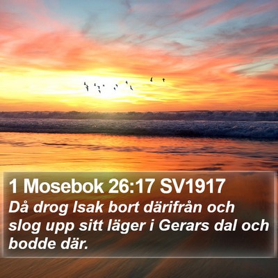 1 Mosebok 26:17 SV1917 Bible Verse Image