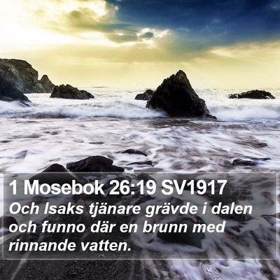 1 Mosebok 26:19 SV1917 Bible Verse Image