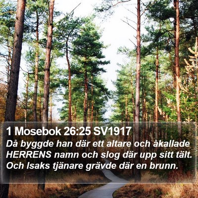 1 Mosebok 26:25 SV1917 Bible Verse Image