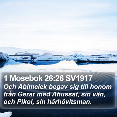 1 Mosebok 26:26 SV1917 Bible Verse Image