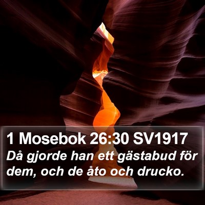 1 Mosebok 26:30 SV1917 Bible Verse Image