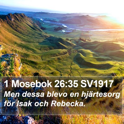 1 Mosebok 26:35 SV1917 Bible Verse Image