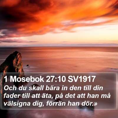 1 Mosebok 27:10 SV1917 Bible Verse Image
