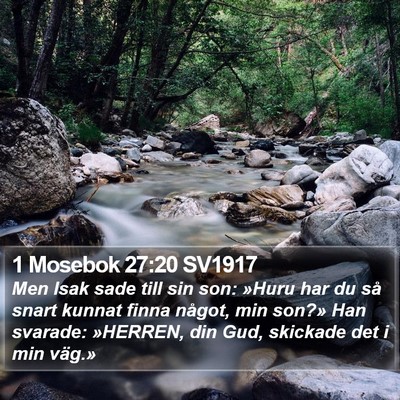 1 Mosebok 27:20 SV1917 Bible Verse Image