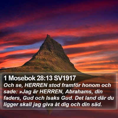 1 Mosebok 28:13 SV1917 Bible Verse Image