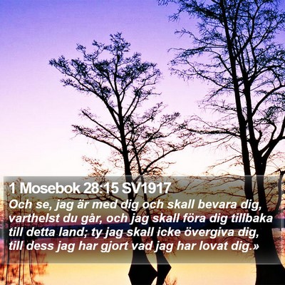 1 Mosebok 28:15 SV1917 Bible Verse Image