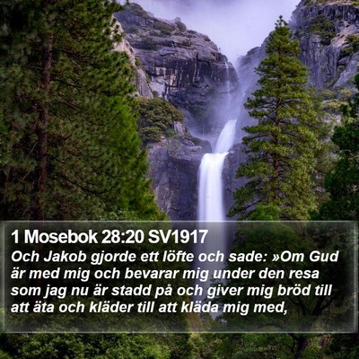 1 Mosebok 28:20 SV1917 Bible Verse Image