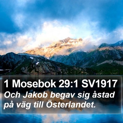 1 Mosebok 29:1 SV1917 Bible Verse Image