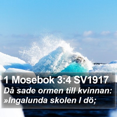 1 Mosebok 3:4 SV1917 Bible Verse Image