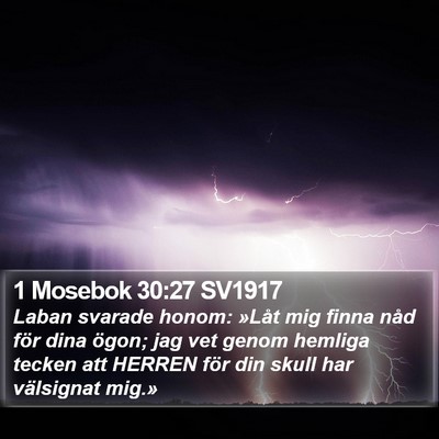1 Mosebok 30:27 SV1917 Bible Verse Image