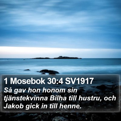 1 Mosebok 30:4 SV1917 Bible Verse Image