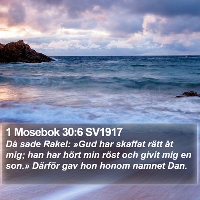 1 Mosebok 30:6 SV1917 Bible Verse Image