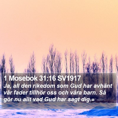 1 Mosebok 31:16 SV1917 Bible Verse Image