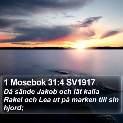 1 Mosebok 31:4 SV1917 Bible Verse Image