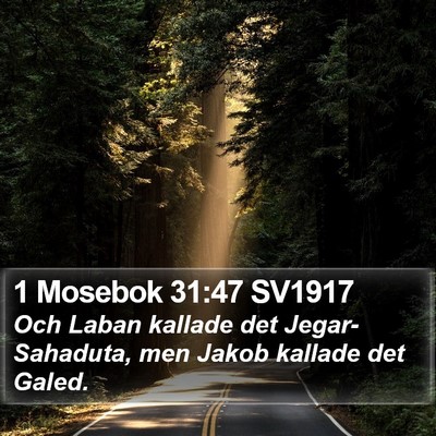 1 Mosebok 31:47 SV1917 Bible Verse Image