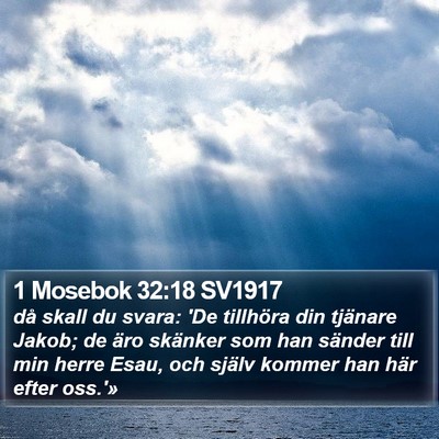 1 Mosebok 32:18 SV1917 Bible Verse Image