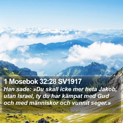 1 Mosebok 32:28 SV1917 Bible Verse Image