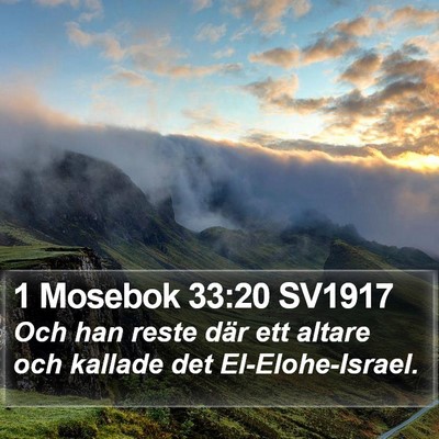 1 Mosebok 33:20 SV1917 Bible Verse Image
