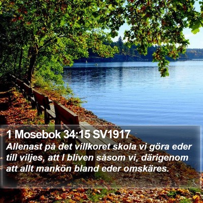 1 Mosebok 34:15 SV1917 Bible Verse Image