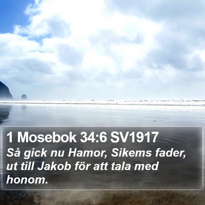 1 Mosebok 34:6 SV1917 Bible Verse Image
