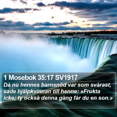 1 Mosebok 35:17 SV1917 Bible Verse Image