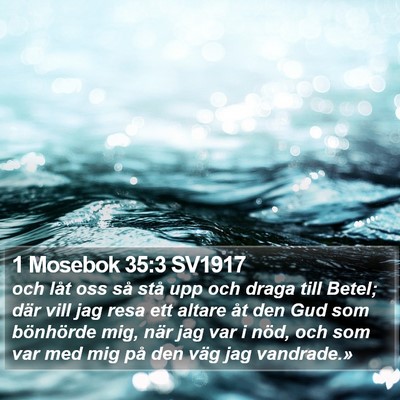 1 Mosebok 35:3 SV1917 Bible Verse Image