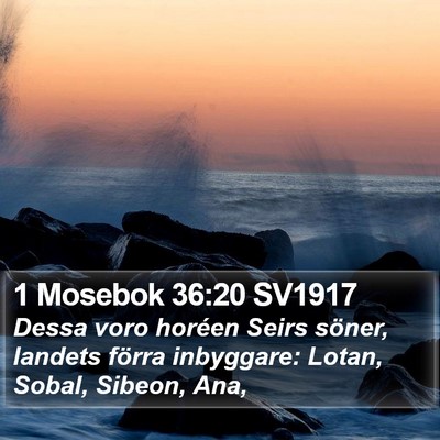 1 Mosebok 36:20 SV1917 Bible Verse Image