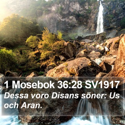 1 Mosebok 36:28 SV1917 Bible Verse Image