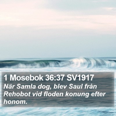 1 Mosebok 36:37 SV1917 Bible Verse Image