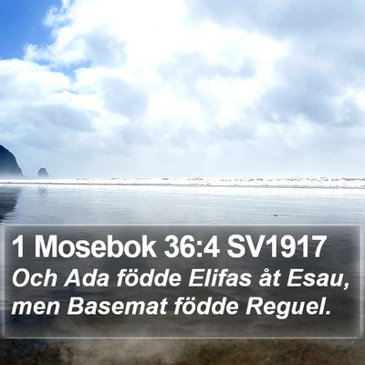 1 Mosebok 36:4 SV1917 Bible Verse Image