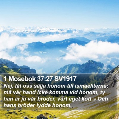 1 Mosebok 37:27 SV1917 Bible Verse Image