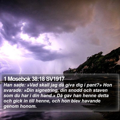 1 Mosebok 38:18 SV1917 Bible Verse Image