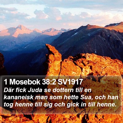 1 Mosebok 38:2 SV1917 Bible Verse Image