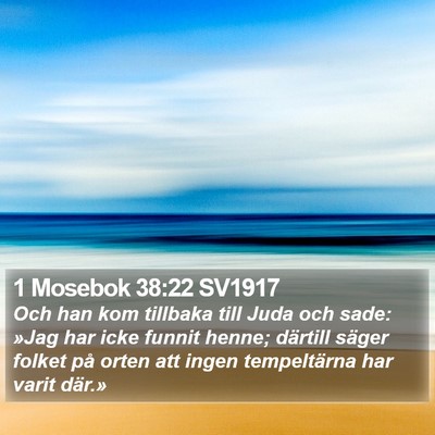 1 Mosebok 38:22 SV1917 Bible Verse Image