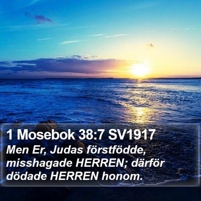 1 Mosebok 38:7 SV1917 Bible Verse Image