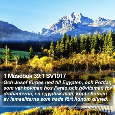 1 Mosebok 39:1 SV1917 Bible Verse Image
